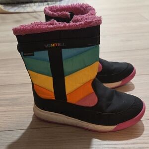 Merrell Kids' Colorful Winter Boots - Black and Pink